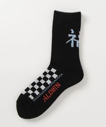 ALDIES | Souvenir Socks スカジャン風モチーフ ミドル丈ソックス(ソックス/靴下)