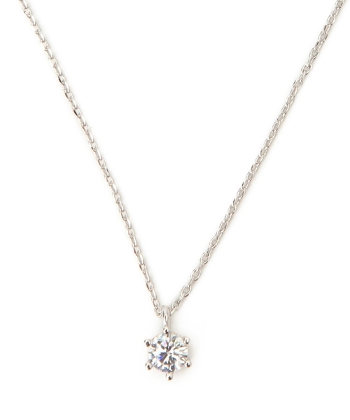 BEAMS LIGHTS Women's(ビームスライツ ウィメンズ)の「BEAMS LIGHTS / 1粒ジルコニア ネックレス(ネックレス・レディース・ゴールド/シルバー・ONE SIZE)」の7枚目の写真