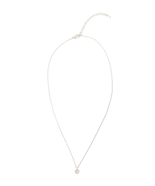 BEAMS LIGHTS Women's(ビームスライツ ウィメンズ)の「BEAMS LIGHTS / 1粒ジルコニア ネックレス(ネックレス・レディース・ゴールド/シルバー・ONE SIZE)」の8枚目の写真