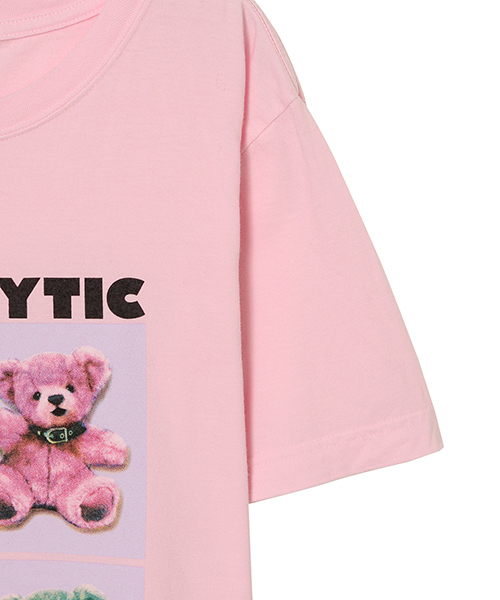 Candy Stripper（キャンディストリッパー）の「PARALYTIC PSYCHO BEAR TEE（Tシャツ/カットソー・レディース・オフホワイト/ブラック/スモークピンク/ボルドー・2/3）」の6枚目の写真