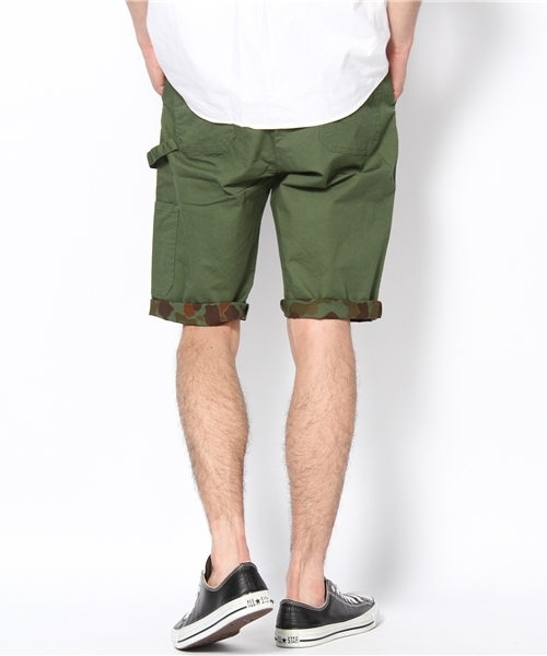 coen（コーエン）の「ストレッチカモフラージュショーツ（その他パンツ・メンズ・ベージュ/オリーブ・LARGE/X-LARGE/SMALL/MEDIUM）」の4枚目の写真