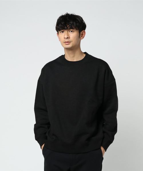 koe（コエ）の「【雑誌掲載商品】ビッグシルエット裏毛プルオーバー（スウェット・メンズ・ネイビー/ブルー/グレー/カーキ/ブラック/ピンク・M/L）」の2枚目の写真