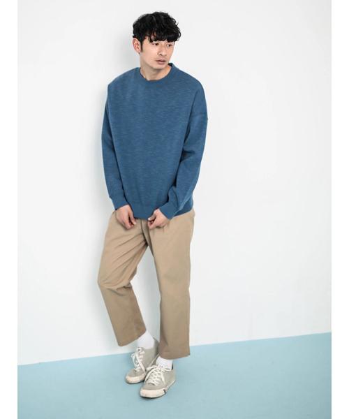 koe（コエ）の「【雑誌掲載商品】ビッグシルエット裏毛プルオーバー（スウェット・メンズ・ネイビー/ブルー/グレー/カーキ/ブラック/ピンク・M/L）」の13枚目の写真