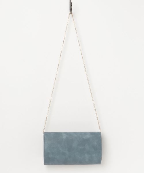 STYLEBLOCK(スタイルブロック)の「ゴールドプレートPUレザークラッチバッグパーティーバッグ(クラッチバッグ・レディース・ブルー/レッド/ライトグレー/オフホワイト/ブラック・FREE)」の6枚目の写真