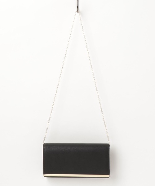 STYLEBLOCK(スタイルブロック)の「ゴールドプレートPUレザークラッチバッグパーティーバッグ(クラッチバッグ・レディース・ブルー/レッド/ライトグレー/オフホワイト/ブラック・FREE)」の18枚目の写真