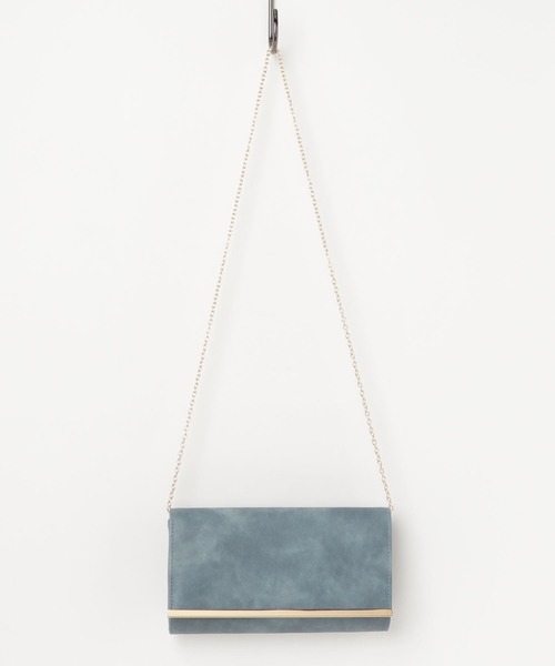 STYLEBLOCK(スタイルブロック)の「ゴールドプレートPUレザークラッチバッグパーティーバッグ(クラッチバッグ・レディース・ブルー/レッド/ライトグレー/オフホワイト/ブラック・FREE)」の15枚目の写真