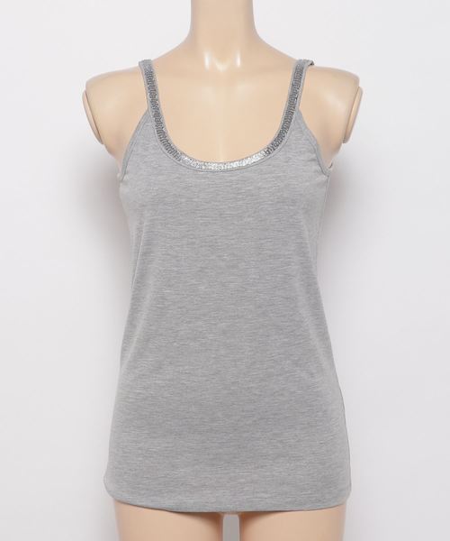 On The Day オンザデイ の オン ザ デイ レディース ドロー On The Day Draw アビガイルタンクトップ 白 黒 グレー タンクトップ Wear