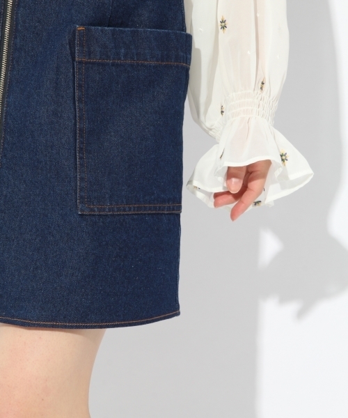 Heather(ヘザー)の「フロントZIPダイケイスカート 791686(スカート・レディース・ネイビー/ブラウン/カーキ・S/M)」の10枚目の写真