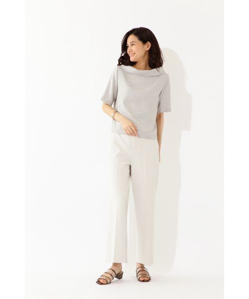 22 OCTOBRE（ヴァンドゥ－オクトーブル）の「麻調サマーセットアップブラウス【セットアップ対応商品】（シャツ/ブラウス・レディース・グレー/ブルー・36/38）」の10枚目の写真