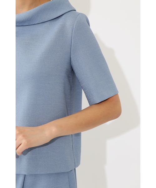 22 OCTOBRE（ヴァンドゥ－オクトーブル）の「麻調サマーセットアップブラウス【セットアップ対応商品】（シャツ/ブラウス・レディース・グレー/ブルー・36/38）」の14枚目の写真