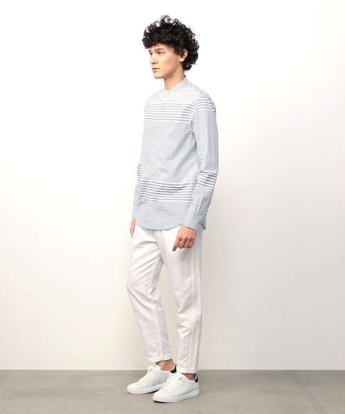 ARMANI EXCHANGE アルマーニ コットン×リネン ジャケット ブルゾン 濃い紺 メンズL 大きめ 良品綺麗 ジーンズ 「A|X アルマーニ エクスチェンジ」コットンリネンデニム ハーフパンツ_J91 BAGGY SHORT メンズ