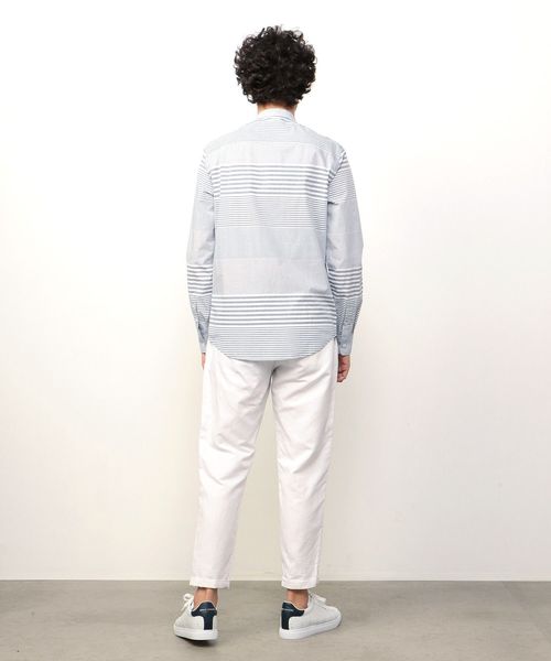 ARMANI EXCHANGE アルマーニ コットン×リネン ジャケット ブルゾン 濃い紺 メンズL 大きめ 良品綺麗 ジーンズ 「A|X アルマーニ エクスチェンジ」コットンリネンデニム ハーフパンツ_J91 BAGGY SHORT メンズ