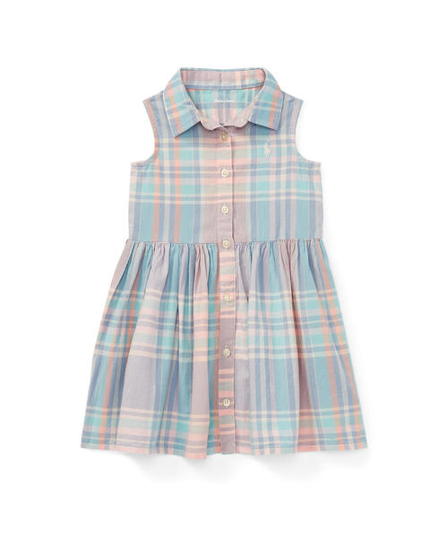 Polo Ralph Lauren Childrenswear ポロラルフローレンチャイルドウェア の マドラス シャツドレス ブルマー ワンピース Wear