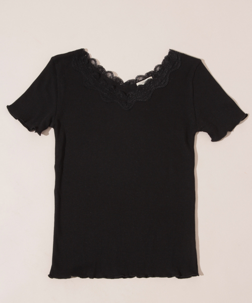 apres jour（アプレジュール）の「ワッフルレースメローT【ZOZOTOWN限定アイテム】（Tシャツ/カットソー・レディース・イエロー/オフホワイト/ブラック/サックスブルー・フリー）」の14枚目の写真