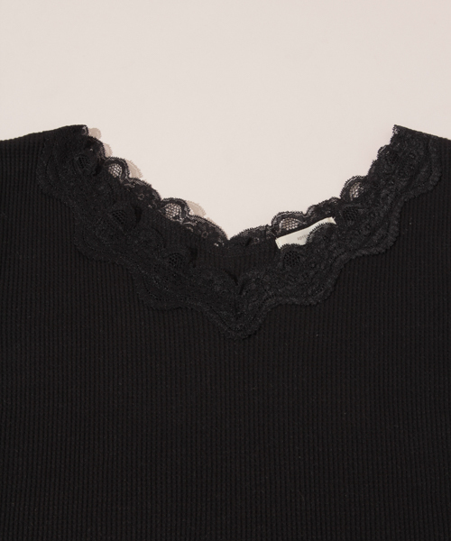 apres jour（アプレジュール）の「ワッフルレースメローT【ZOZOTOWN限定アイテム】（Tシャツ/カットソー・レディース・イエロー/オフホワイト/ブラック/サックスブルー・フリー）」の15枚目の写真