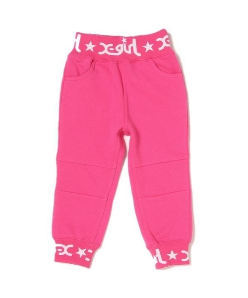 X Girl Stages エックスガールステージス の ロゴリブスウェットパンツ その他パンツ Wear