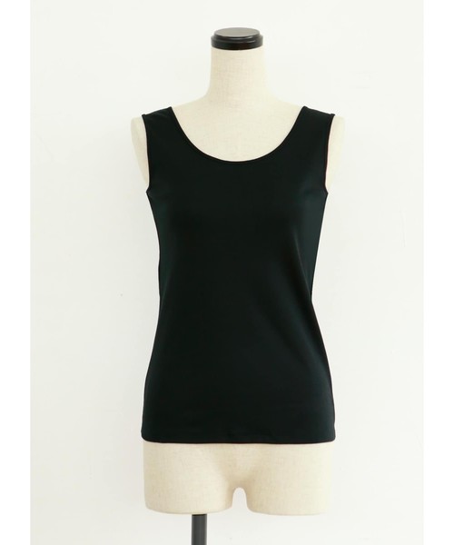 STYLE DELI(スタイルデリ)の「【Made in Japan】コットンインナータンクトップ(タンクトップ)」|ブラック
