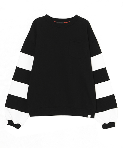 Candy Stripper(キャンディストリッパー)の「BORDER L/S スウェット(スウェット・レディース・ブラック/ネイビー/イエロー・2)」の14枚目の写真