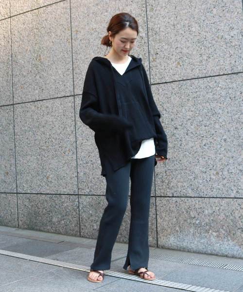 DouDou（ドゥドゥ）の「ワッフルイージー（その他パンツ・レディース・ブラック/ベージュ/グレー/カーキ・FREE）」の8枚目の写真