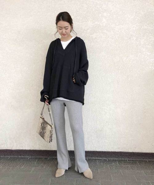 DouDou（ドゥドゥ）の「ワッフルイージー（その他パンツ・レディース・ブラック/ベージュ/グレー/カーキ・FREE）」の18枚目の写真