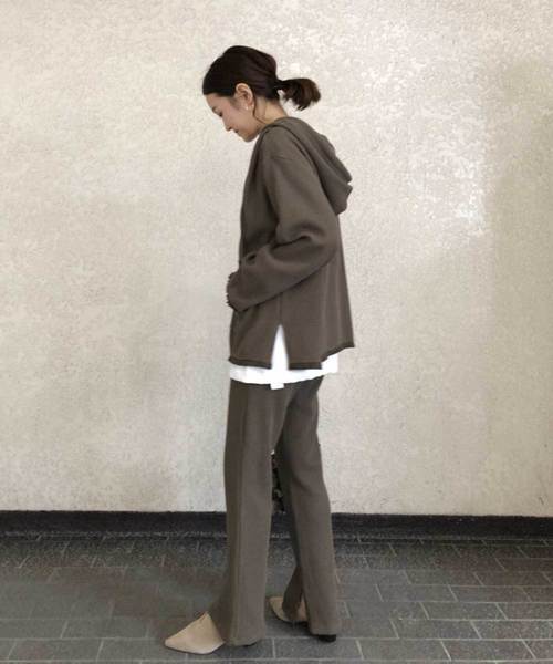 DouDou（ドゥドゥ）の「ワッフルイージー（その他パンツ・レディース・ブラック/ベージュ/グレー/カーキ・FREE）」の15枚目の写真