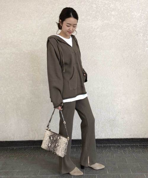 DouDou（ドゥドゥ）の「ワッフルイージー（その他パンツ・レディース・ブラック/ベージュ/グレー/カーキ・FREE）」の13枚目の写真