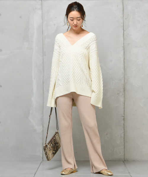 DouDou（ドゥドゥ）の「ワッフルイージー（その他パンツ・レディース・ブラック/ベージュ/グレー/カーキ・FREE）」の20枚目の写真