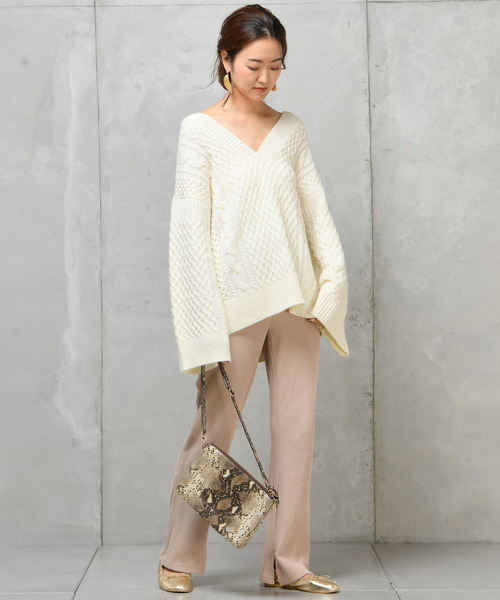 DouDou（ドゥドゥ）の「ワッフルイージー（その他パンツ・レディース・ブラック/ベージュ/グレー/カーキ・FREE）」の22枚目の写真