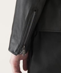 ブラックレーベルクレストブリッジ　ダブルライダース　ラムレザー　Lサイズ BLACK LABEL CRESTBRIDGE（ブラックレーベル・クレストブリッジ