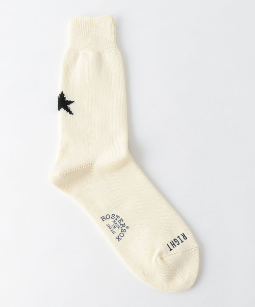 ROSTER SOX(ロスターソックス)の「【別注】 <ROSTER SOX> STAR SOCKS/ソックス(ソックス/靴下・メンズ・マスタード/オリーブ/ブラック/ホワイト/イエロー/ダークブラウン・FREE)」の2枚目の写真