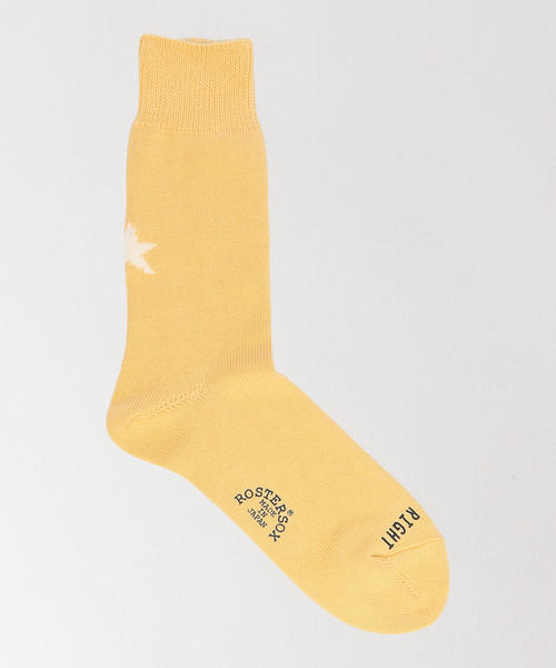 ROSTER SOX(ロスターソックス)の「【別注】 <ROSTER SOX> STAR SOCKS/ソックス(ソックス/靴下・メンズ・マスタード/オリーブ/ブラック/ホワイト/イエロー/ダークブラウン・FREE)」の5枚目の写真