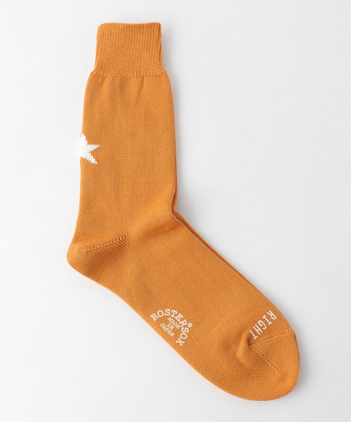 ROSTER SOX(ロスターソックス)の「【別注】 <ROSTER SOX> STAR SOCKS/ソックス(ソックス/靴下・メンズ・マスタード/オリーブ/ブラック/ホワイト/イエロー/ダークブラウン・FREE)」の6枚目の写真