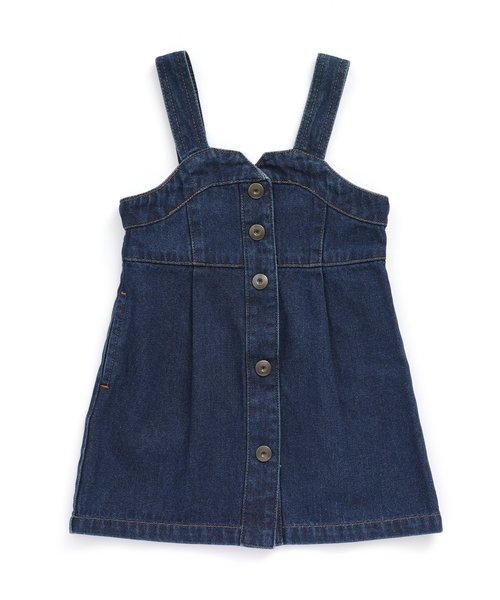 apres les cours(アプレレクール)の「ビスチェジャンパースカート(ジャンパースカート・キッズ・ワインレッド/インディゴブルー・120/140/90/100/130/80/110)」の5枚目の写真