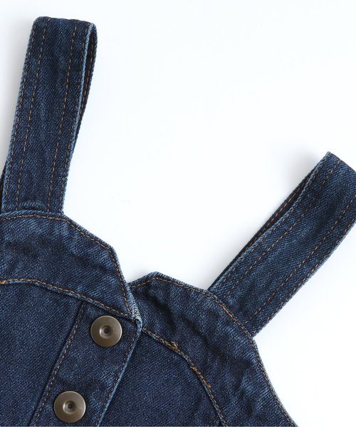 apres les cours(アプレレクール)の「ビスチェジャンパースカート(ジャンパースカート・キッズ・ワインレッド/インディゴブルー・120/140/90/100/130/80/110)」の4枚目の写真