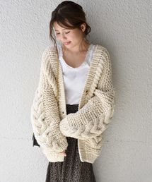 KIIRA | 【別注】KiiRA:ケーブルニットカーディガン◇(カーディガン/ボレロ)