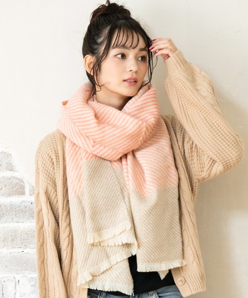 セール】チュアリーズ大判ストールマフラー（マフラー）｜QUEENHEAD