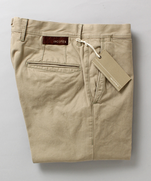INCOTEX（インコテックス）の「□SLACKS / 1ST603 SLIMFIT CHINO（チノパンツ・メンズ・ライトグレー/チャコールグレー/ベージュ/ブラウン系その他/インディゴブルー・30/31/32）」の4枚目の写真