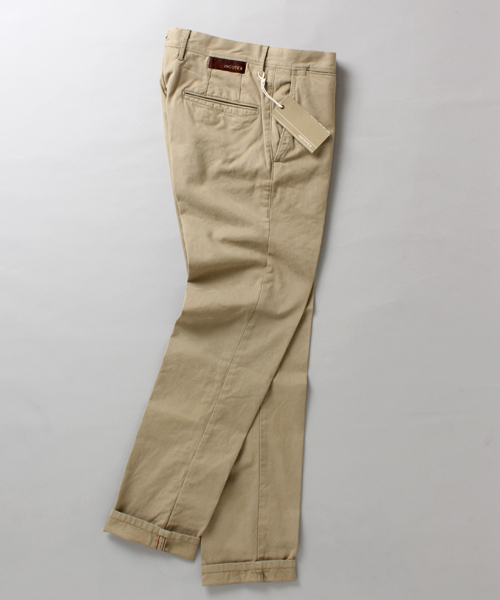 INCOTEX（インコテックス）の「□SLACKS / 1ST603 SLIMFIT CHINO（チノパンツ・メンズ・ライトグレー/チャコールグレー/ベージュ/ブラウン系その他/インディゴブルー・30/31/32）」の6枚目の写真