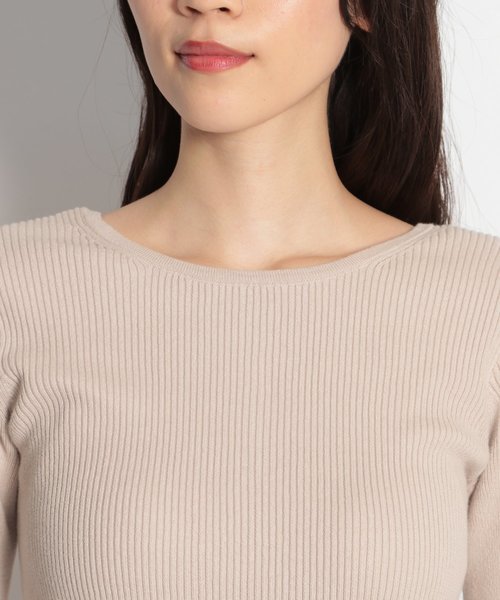 niko and...（ニコアンド）の「ソフトコットン2WAYリブプルオーバー（Tシャツ/カットソー・レディース・ブラック/ベージュ/グリーン/キャメル・MEDIUM/LARGE）」の16枚目の写真