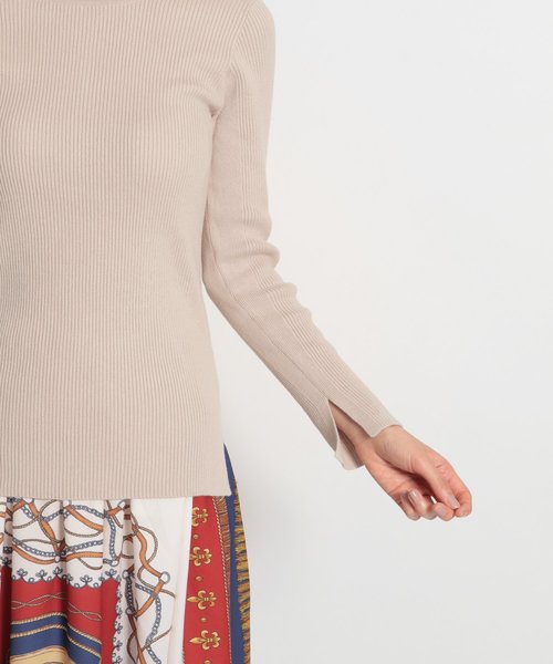 niko and...（ニコアンド）の「ソフトコットン2WAYリブプルオーバー（Tシャツ/カットソー・レディース・ブラック/ベージュ/グリーン/キャメル・MEDIUM/LARGE）」の18枚目の写真