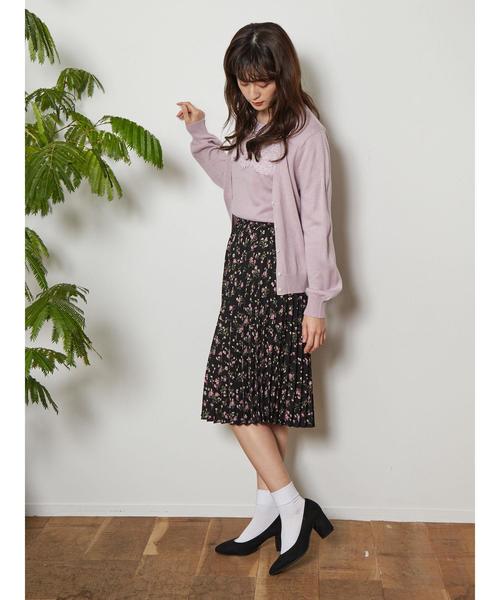 earth music&ecology（アースミュージックアンドエコロジー）の「id レースニットアンサンブル ○（ニット/セーター・レディース・ライトグレー/ネイビー/アイボリー/ミント/ライトイエロー/ライトピンク・S/M）」の20枚目の写真