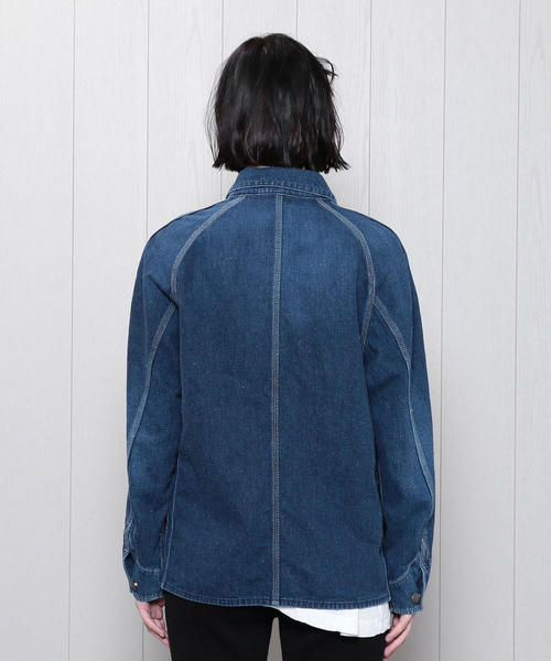 【新品未使用】6 ROKU PAYDAY カバーオール　ショート 別注】＜PAY DAY × 6(ROKU)＞SHORT COVERALLS DENIM/カバーオール