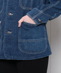 PAY DAY × 6(ROKU) COVERALLS カバーオール 別注】＜PAY DAY × 6(ROKU)＞SHORT COVERALLS DENIM/カバーオール