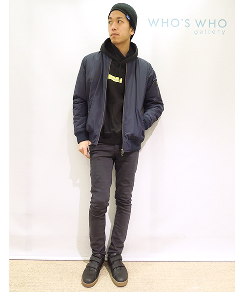 WHO'S WHO gallery（フーズフーギャラリー）の「【rinevuos】ショートビーニー（ニットキャップ/ビーニー・メンズ・ブラック/ホワイト/ネイビー/ワインレッド/ブルー/レッド・FREE）」の11枚目の写真