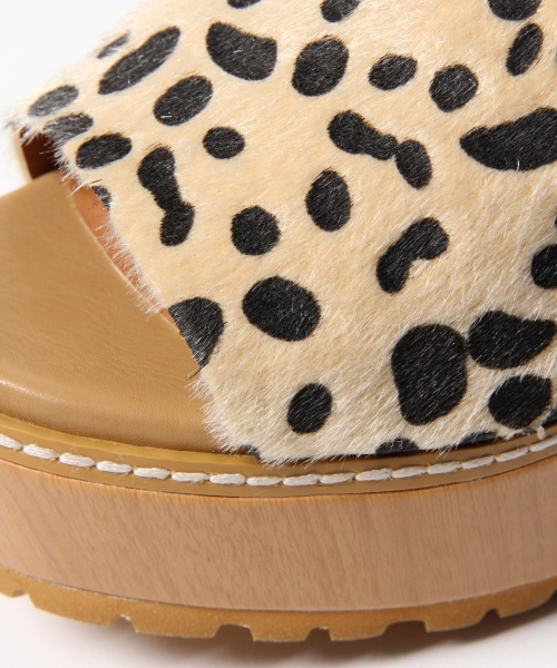 Heather（ヘザー）の「ヒールサボサンダル　837644（サンダル・レディース・ブラック/ブラウン系その他/アニマル・MEDIUM/LARGE）」の7枚目の写真