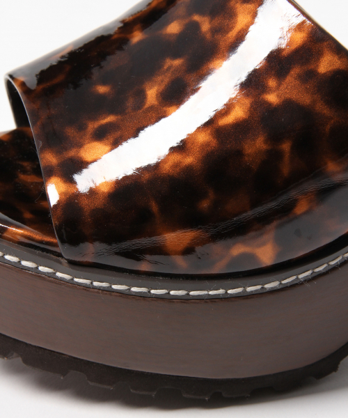 Heather（ヘザー）の「ヒールサボサンダル　837644（サンダル・レディース・ブラック/ブラウン系その他/アニマル・MEDIUM/LARGE）」の4枚目の写真