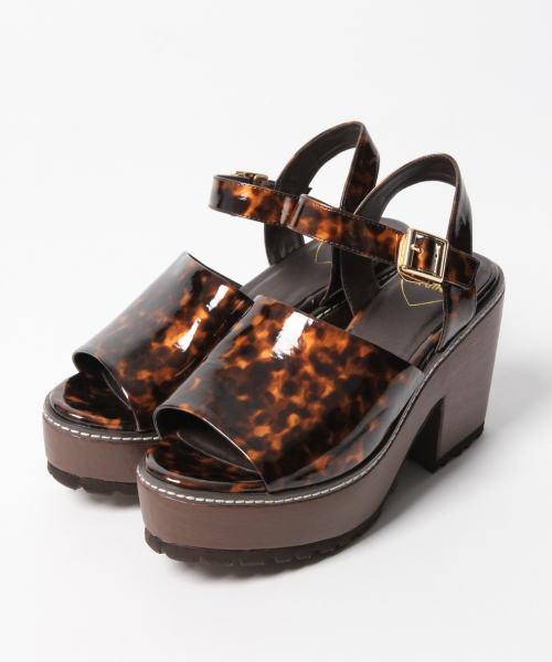 Heather（ヘザー）の「ヒールサボサンダル　837644（サンダル・レディース・ブラック/ブラウン系その他/アニマル・MEDIUM/LARGE）」の13枚目の写真