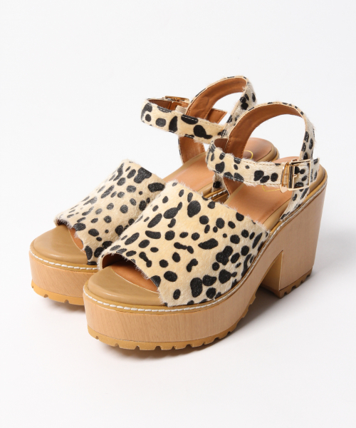 Heather（ヘザー）の「ヒールサボサンダル　837644（サンダル・レディース・ブラック/ブラウン系その他/アニマル・MEDIUM/LARGE）」の14枚目の写真