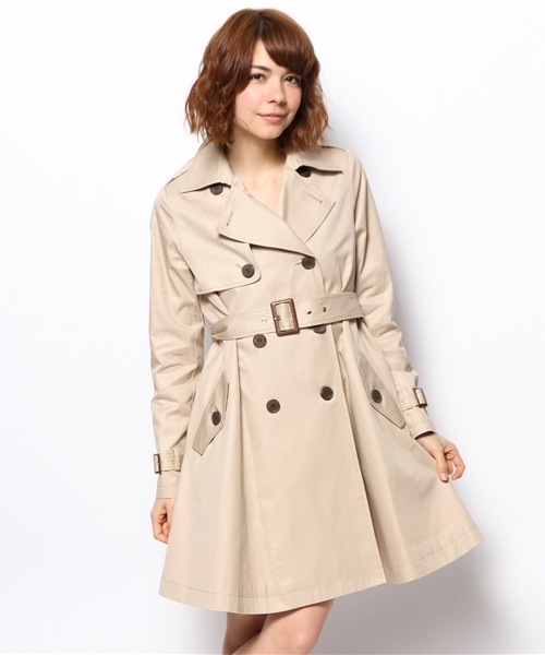 Khaju（カージュ）の「Khaju:トレンチコート□（トレンチコート・レディース・ライトグレー/ベージュ/ベージュ系その他・36/38）」の14枚目の写真