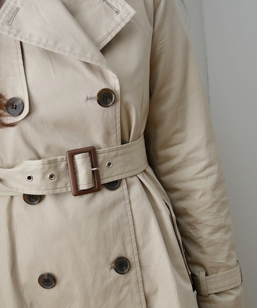 Khaju（カージュ）の「Khaju:トレンチコート□（トレンチコート・レディース・ライトグレー/ベージュ/ベージュ系その他・36/38）」の11枚目の写真